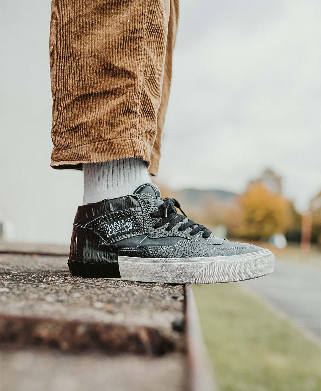 Men's shoes Vans Vault Half Cab EF LX Lux Duct Black | Footshop